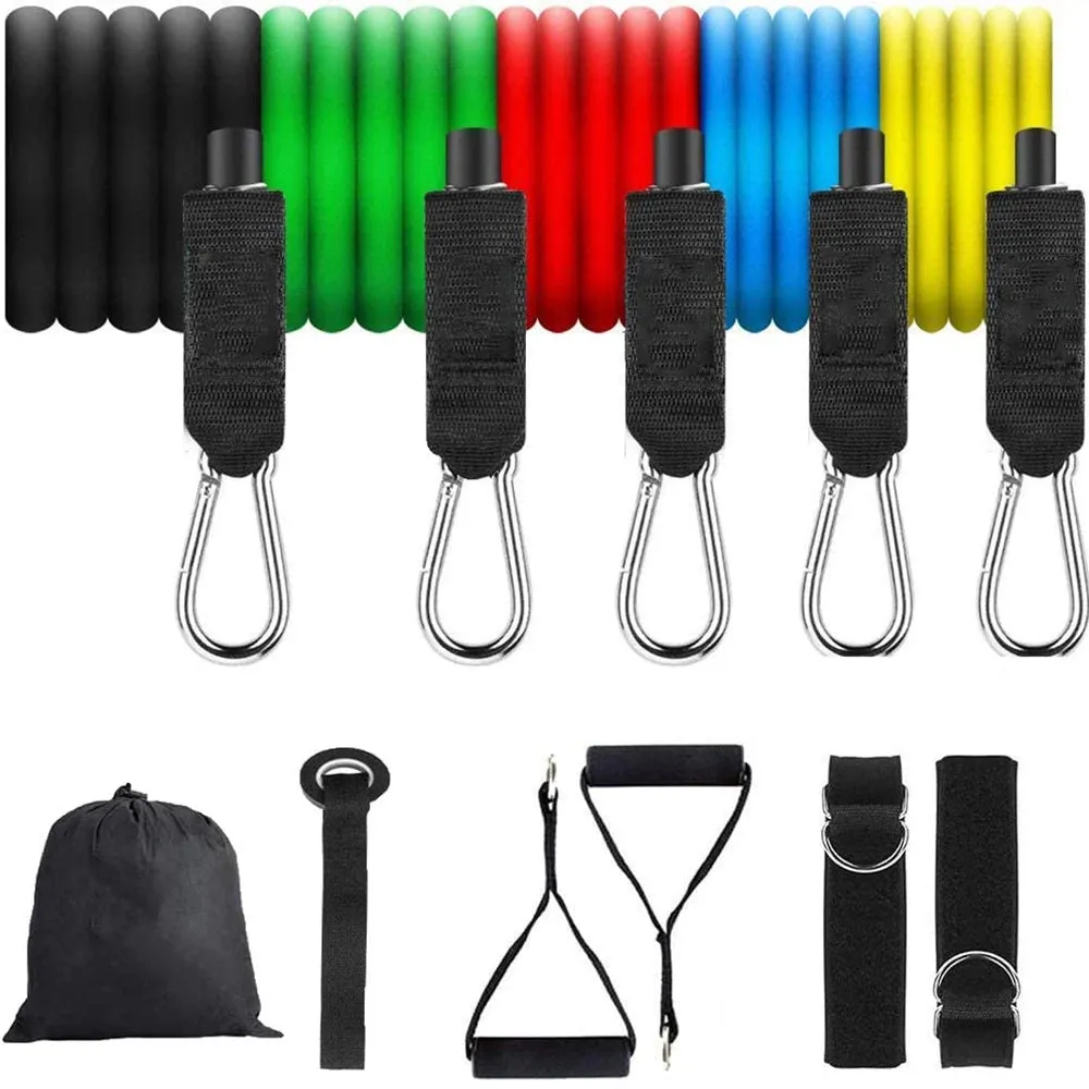 11-Piece Latex Resistance Bands Set for Pilates