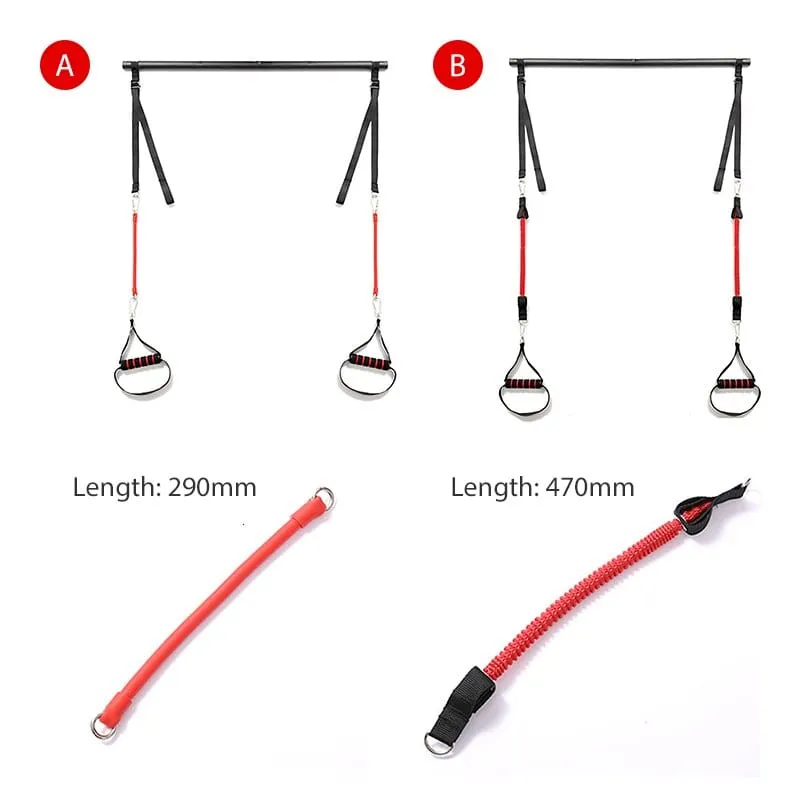Allrj Pro Tension Bar With Resistance Bands