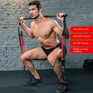 Allrj Pro Tension Bar With Resistance Bands