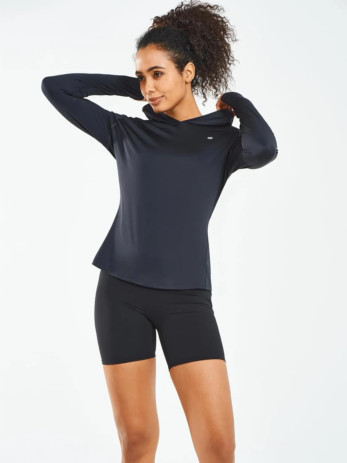 ALLZERO Women's Sun Protection Hoodie UPF 50  Long Sleeve with Back Breathable Mesh for Outdoor Fishing Hiking
