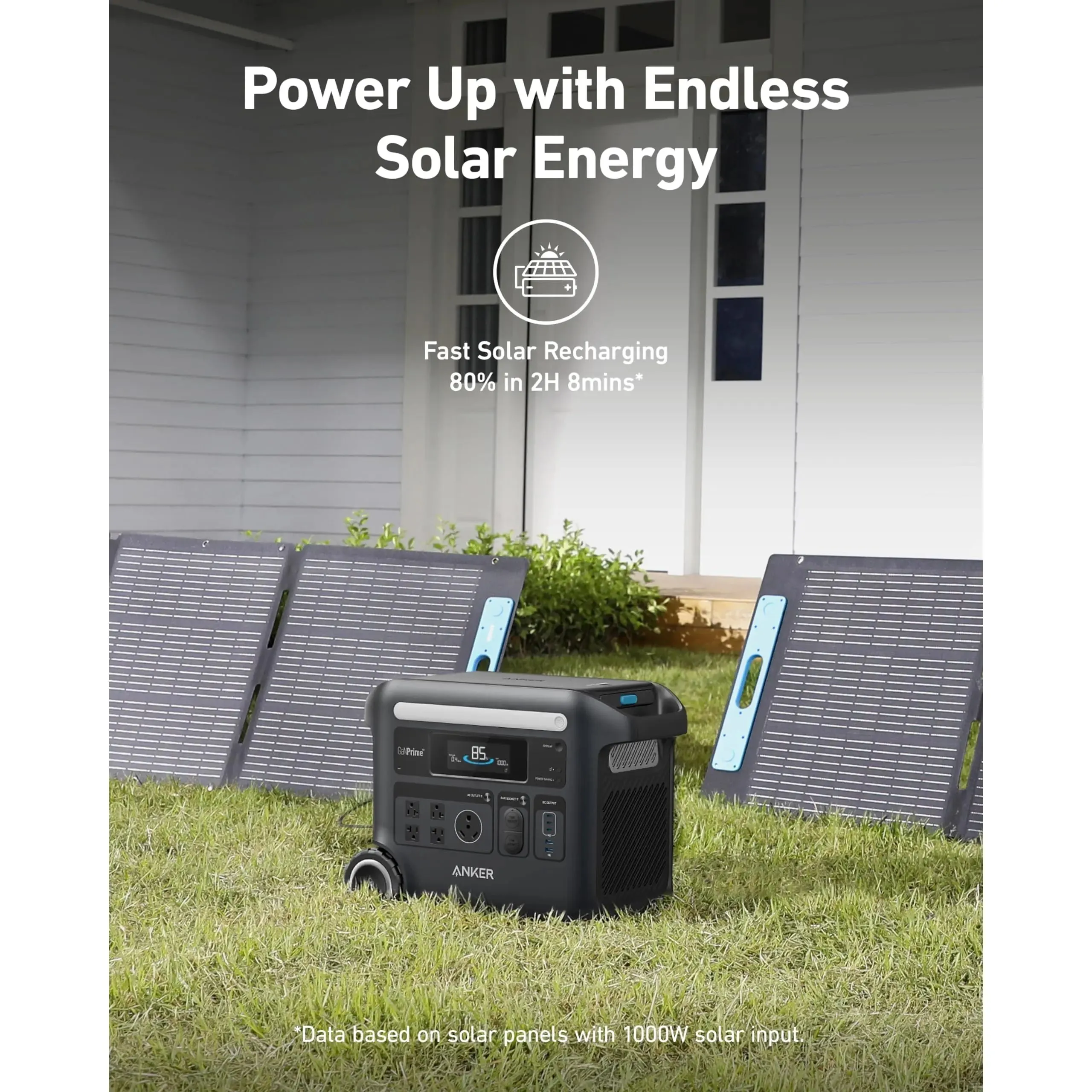 Anker SOLIX F2600 Solar Generator   200W Solar Panel