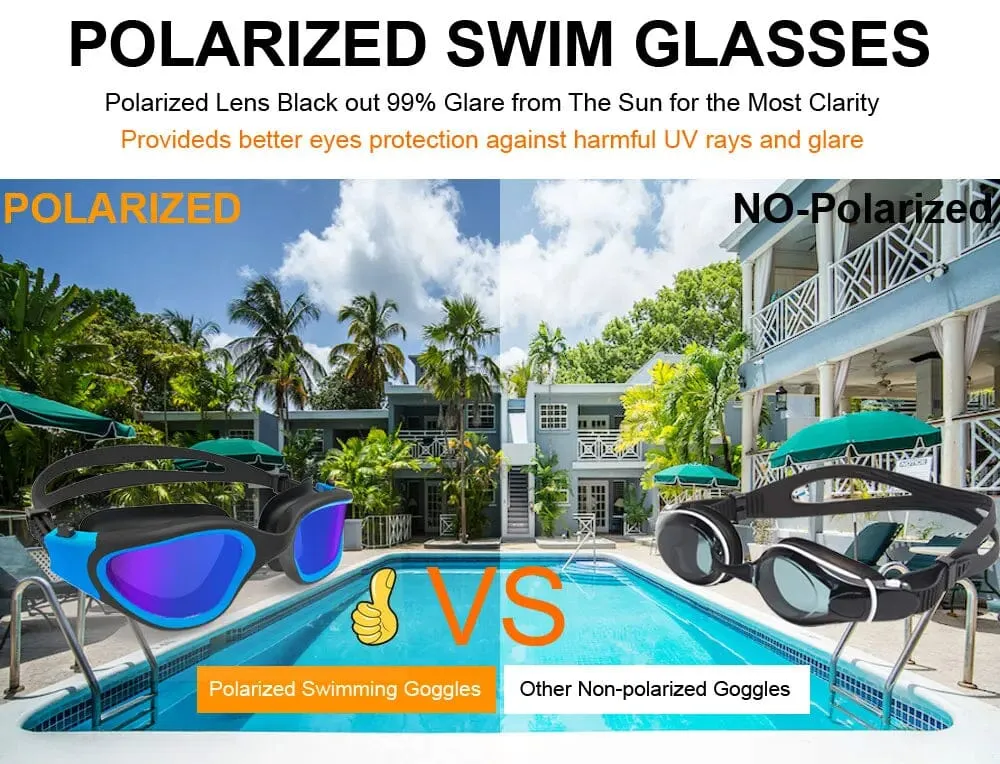 Anti Fog Swimming Goggles with Crystal Clear Vision