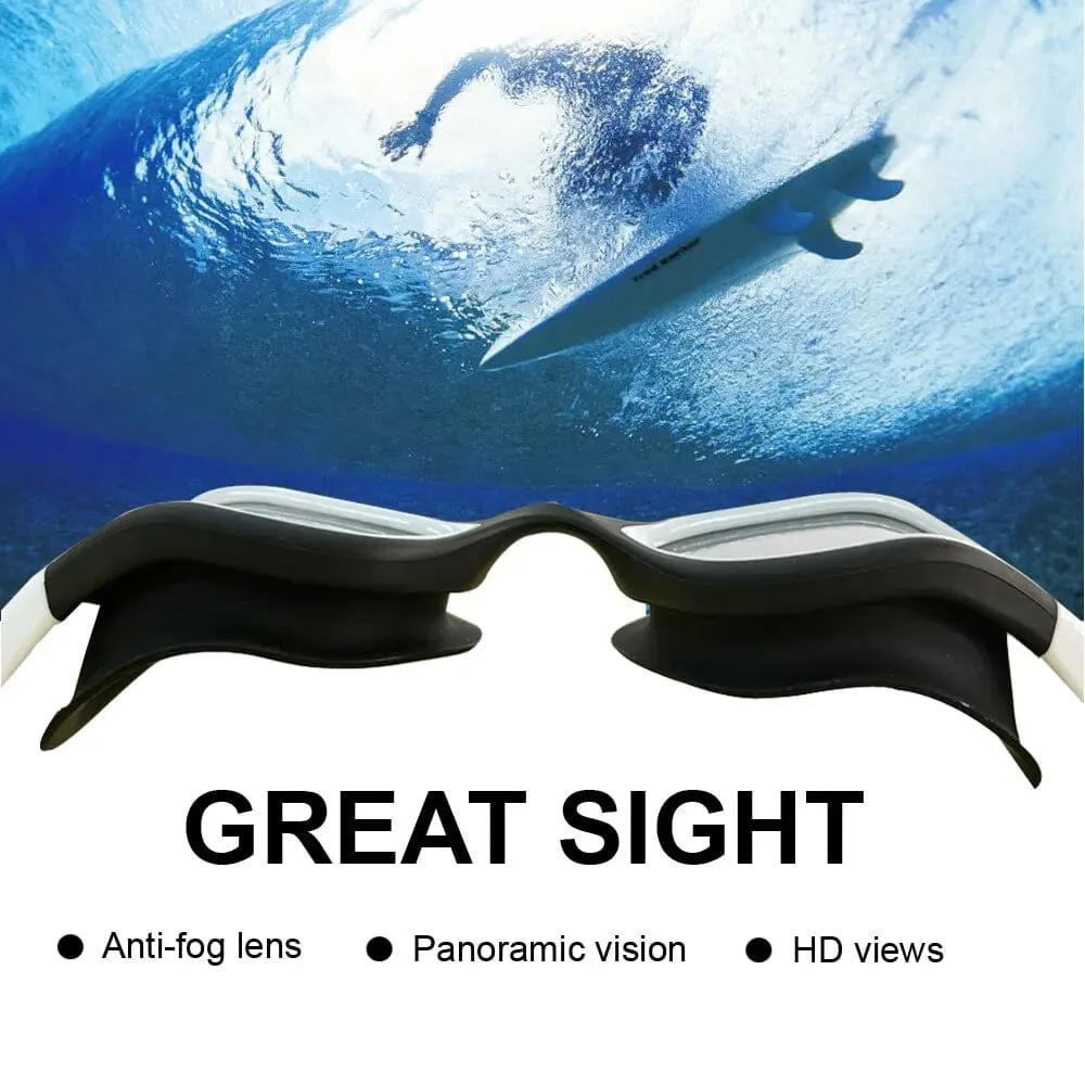 Anti Fog Swimming Goggles with Crystal Clear Vision