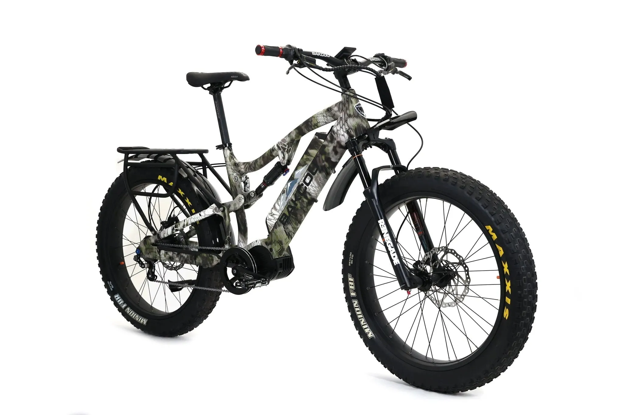 Bakcou Storm Jäger Electric Bike 48V, 750-1500W Smart Mid-Drive Motor Full Suspension