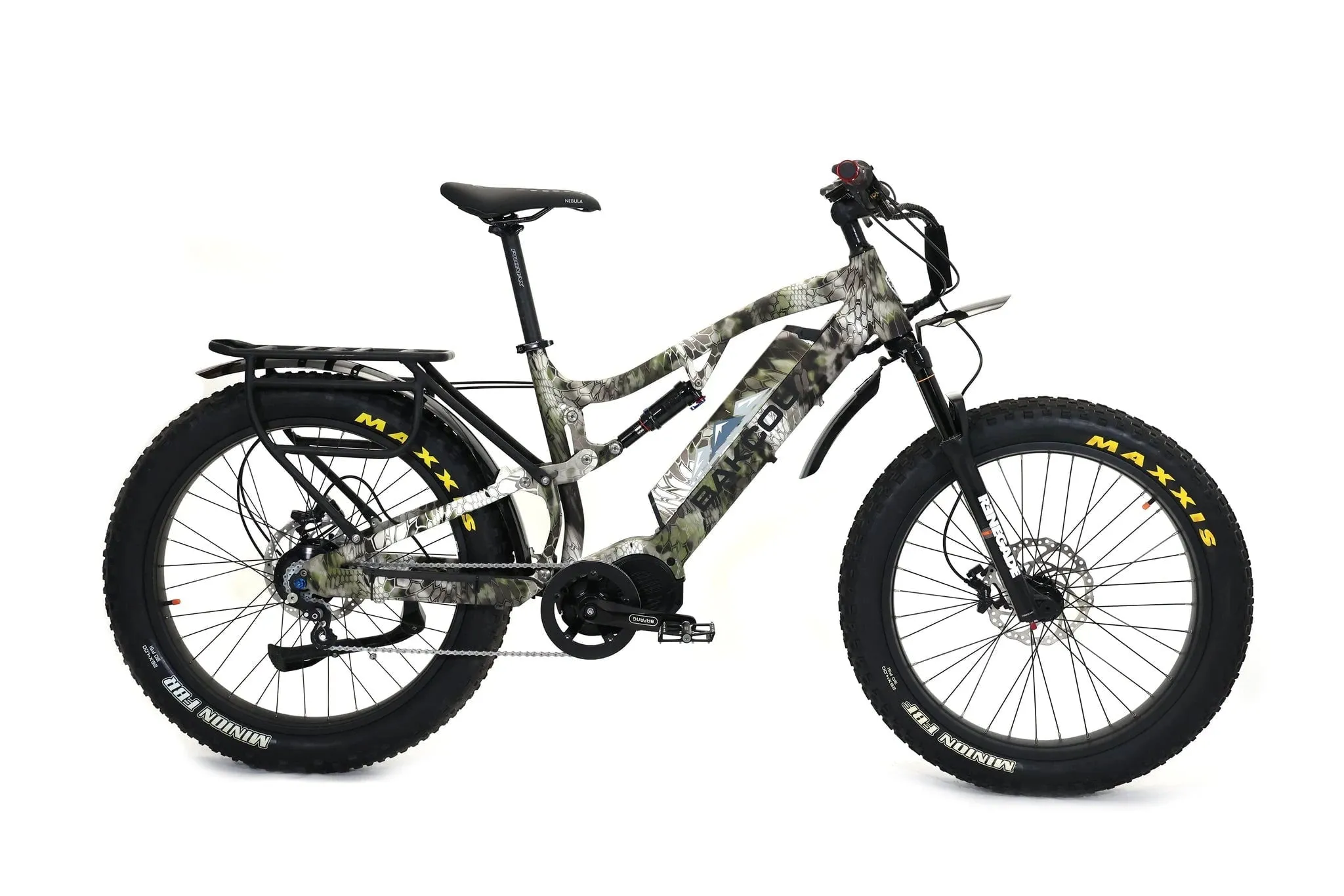 Bakcou Storm Jäger Electric Bike 48V, 750-1500W Smart Mid-Drive Motor Full Suspension