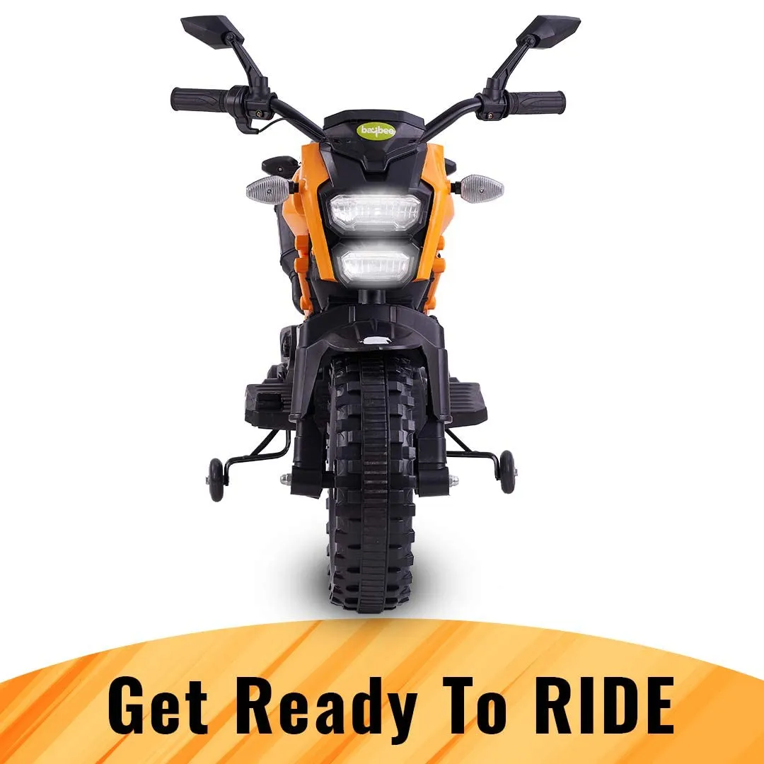 Baybee Adventure Battery Operated Bike for Kids with LED Lights & Music
