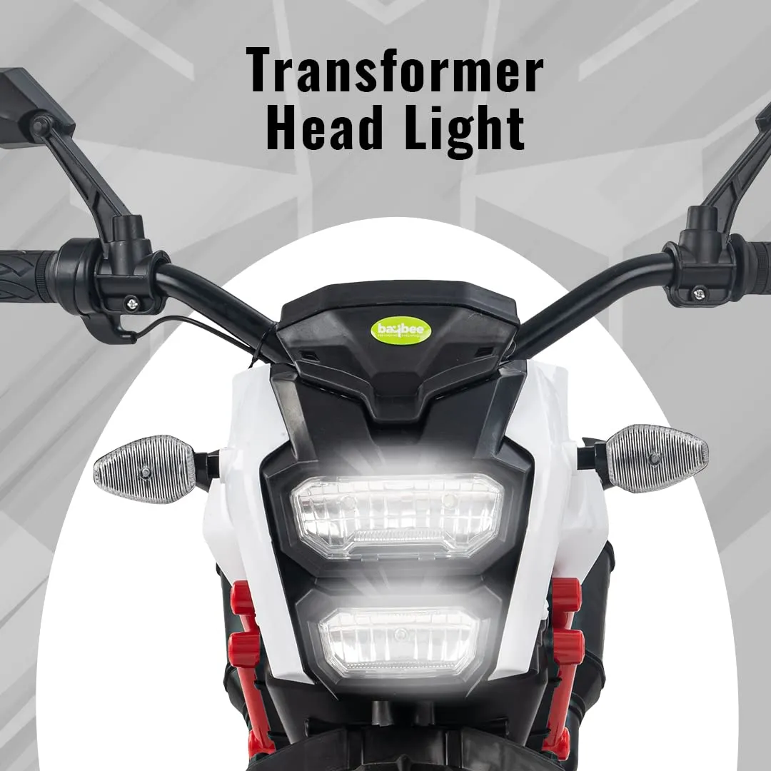 Baybee Adventure Battery Operated Bike for Kids with LED Lights & Music