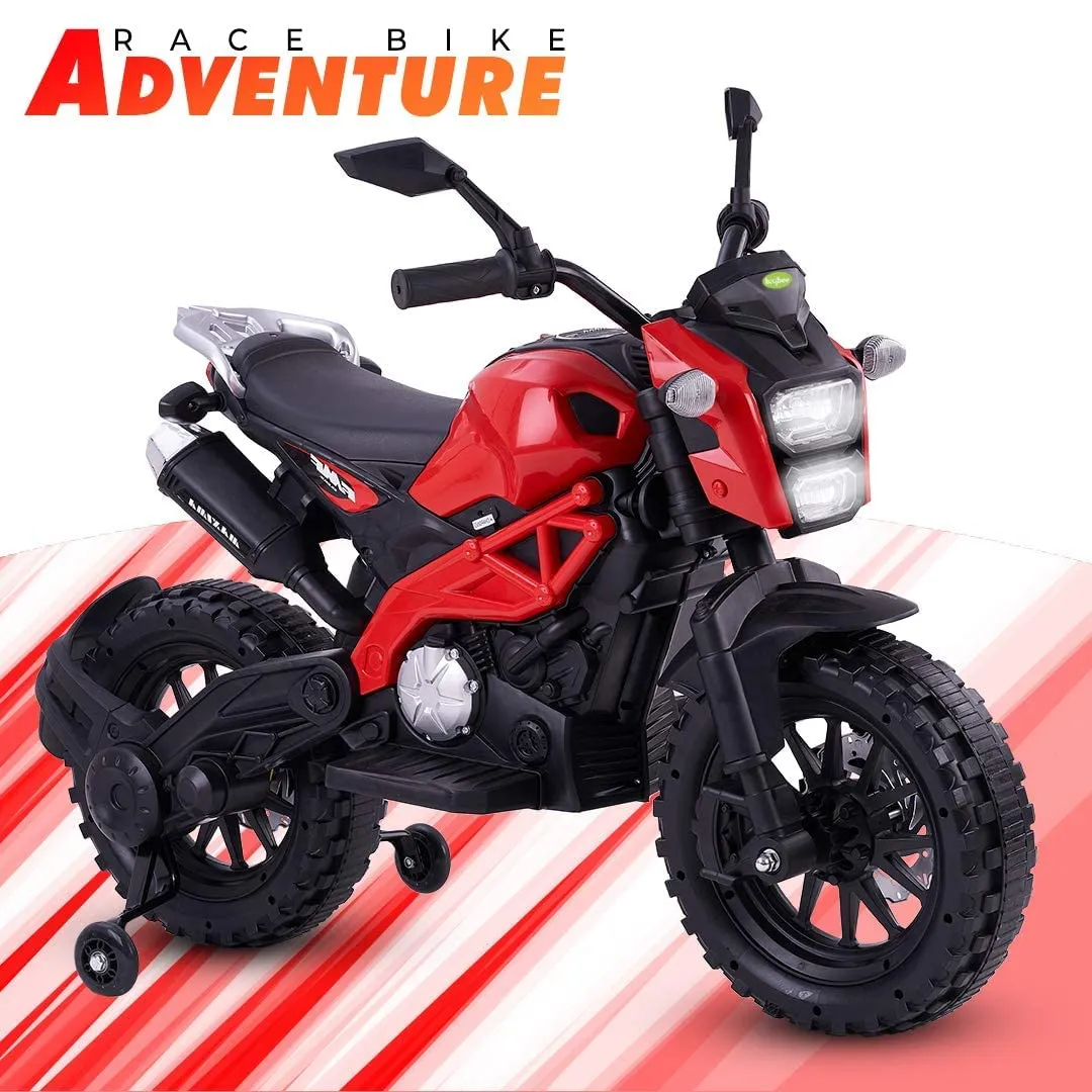 Baybee Adventure Battery Operated Bike for Kids with LED Lights & Music