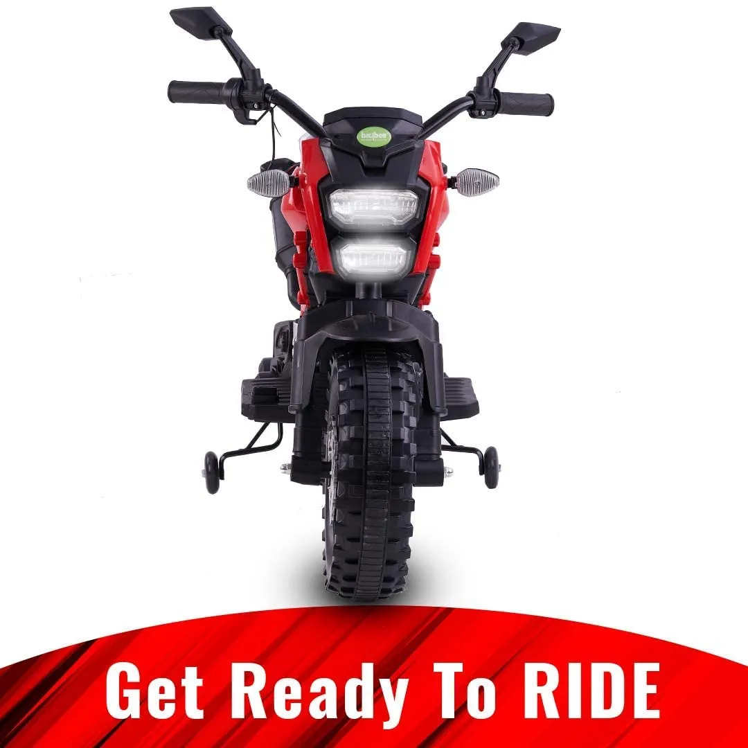 Baybee Adventure Battery Operated Bike for Kids with LED Lights & Music