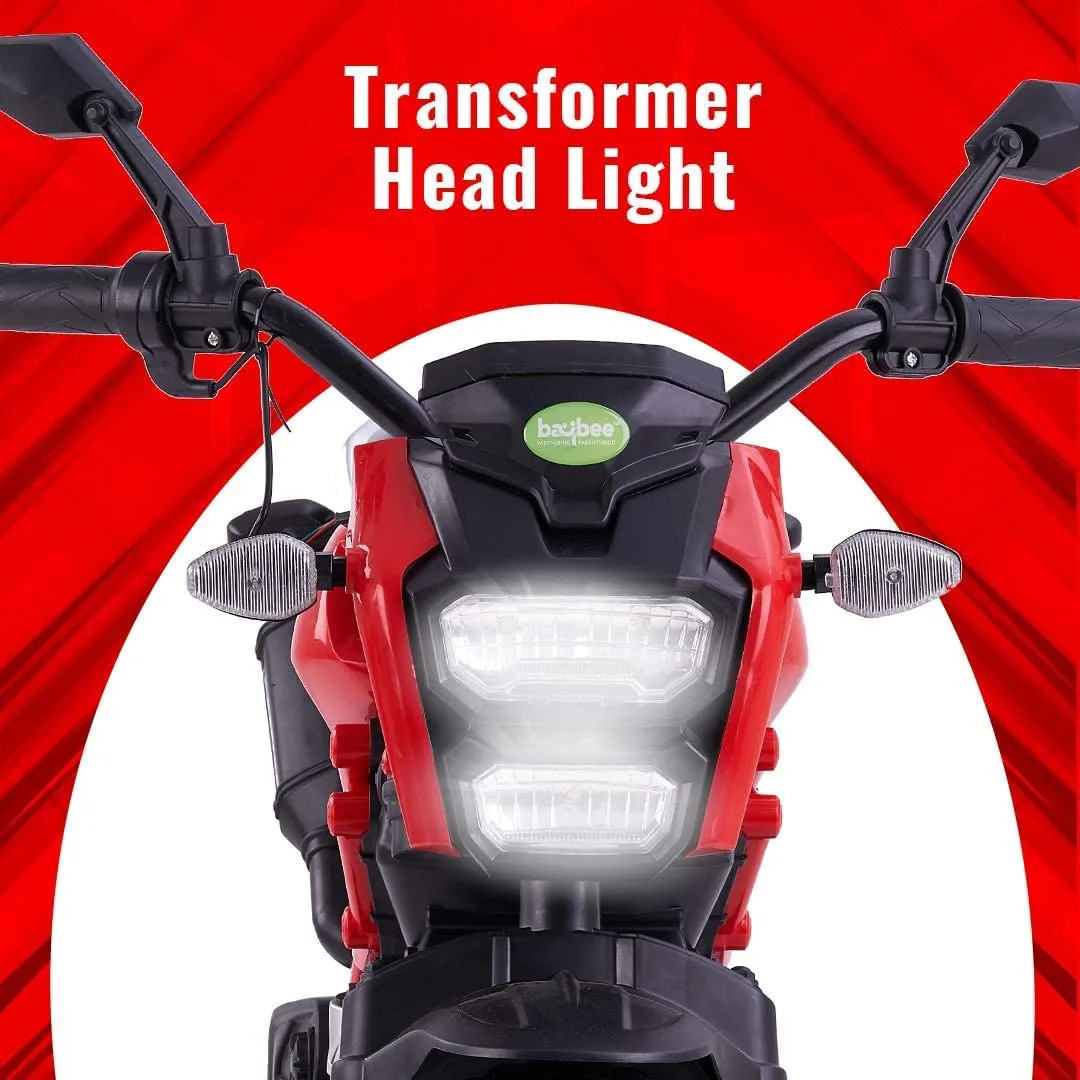 Baybee Adventure Battery Operated Bike for Kids with LED Lights & Music