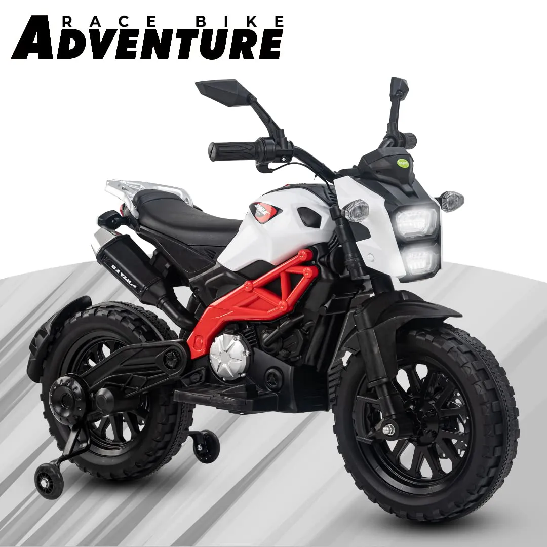 Baybee Adventure Battery Operated Bike for Kids with LED Lights & Music