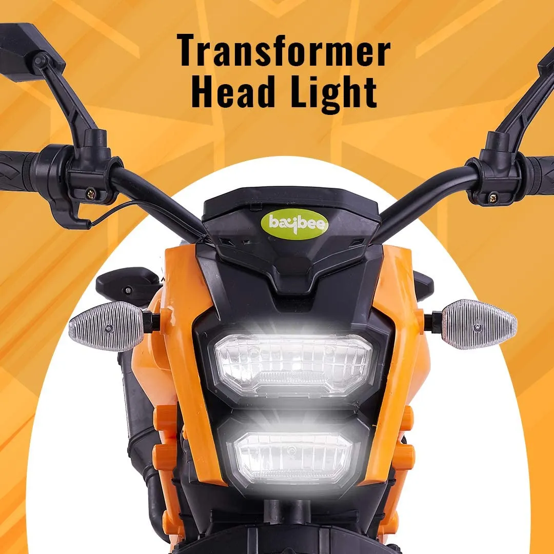Baybee Adventure Battery Operated Bike for Kids with LED Lights & Music