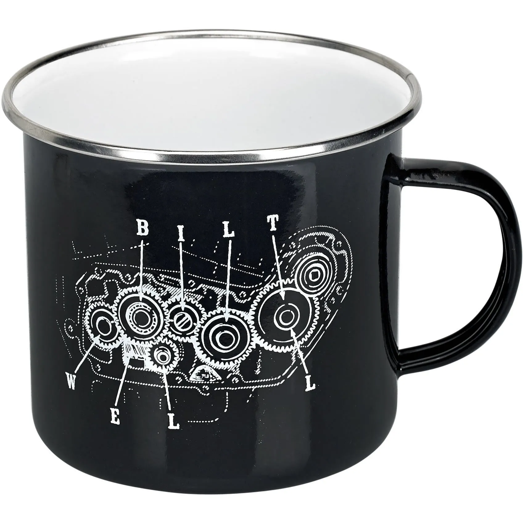 Camp Mug - Quad Black/White