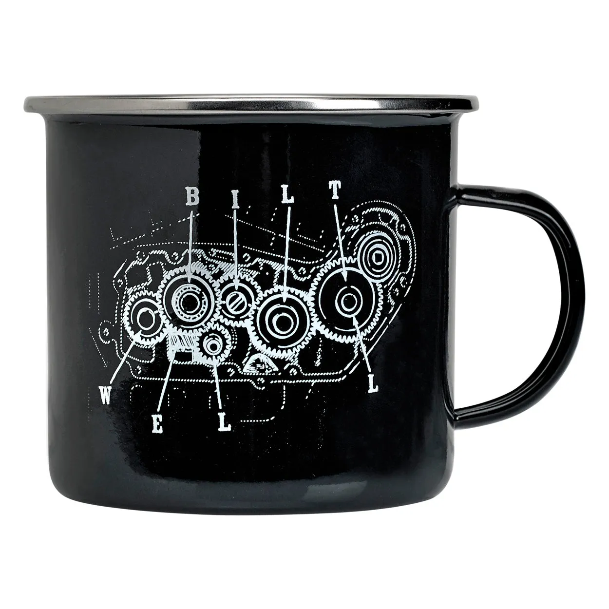 Camp Mug - Quad Black/White