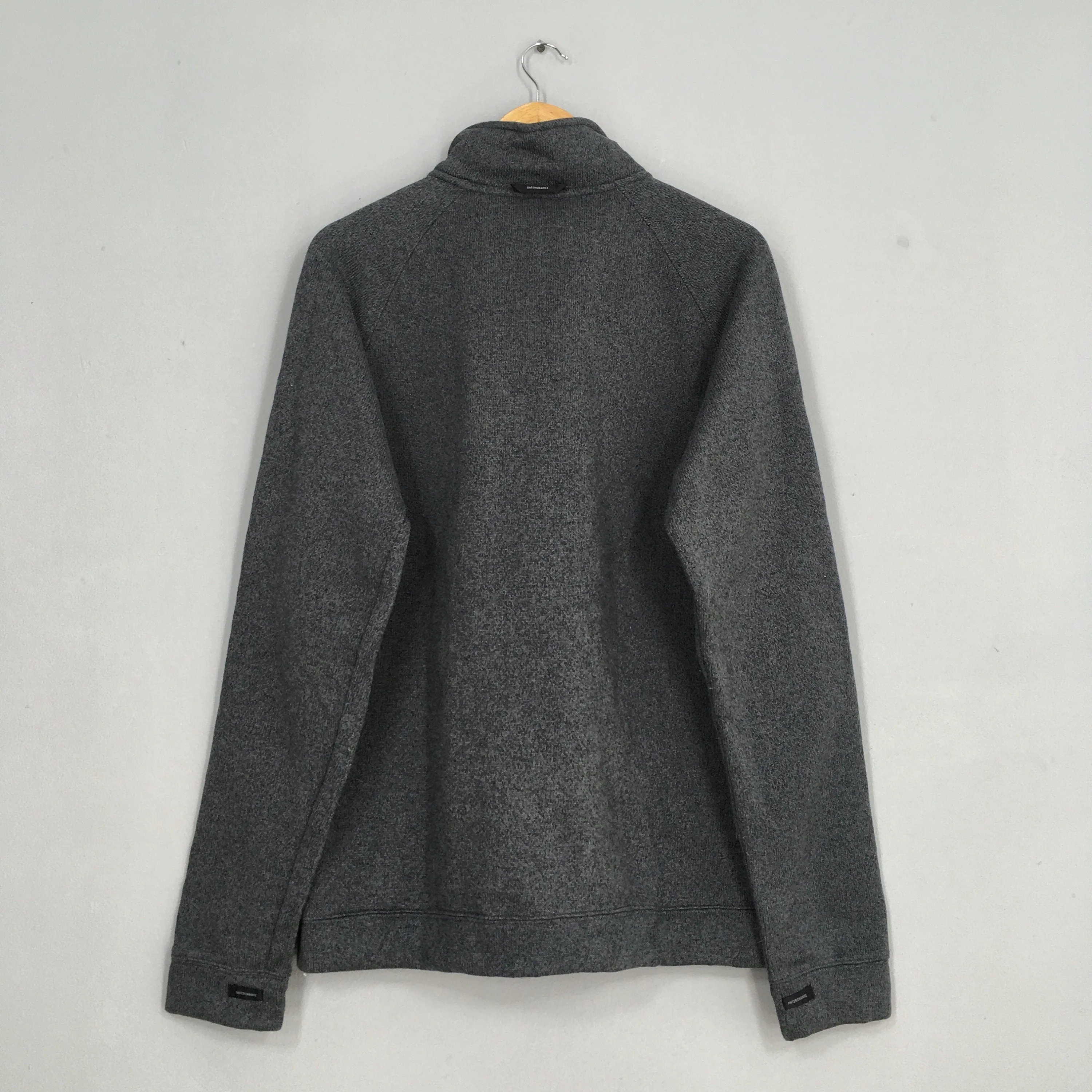 Columbia Fleece Gray Zipper Sweater XLarge