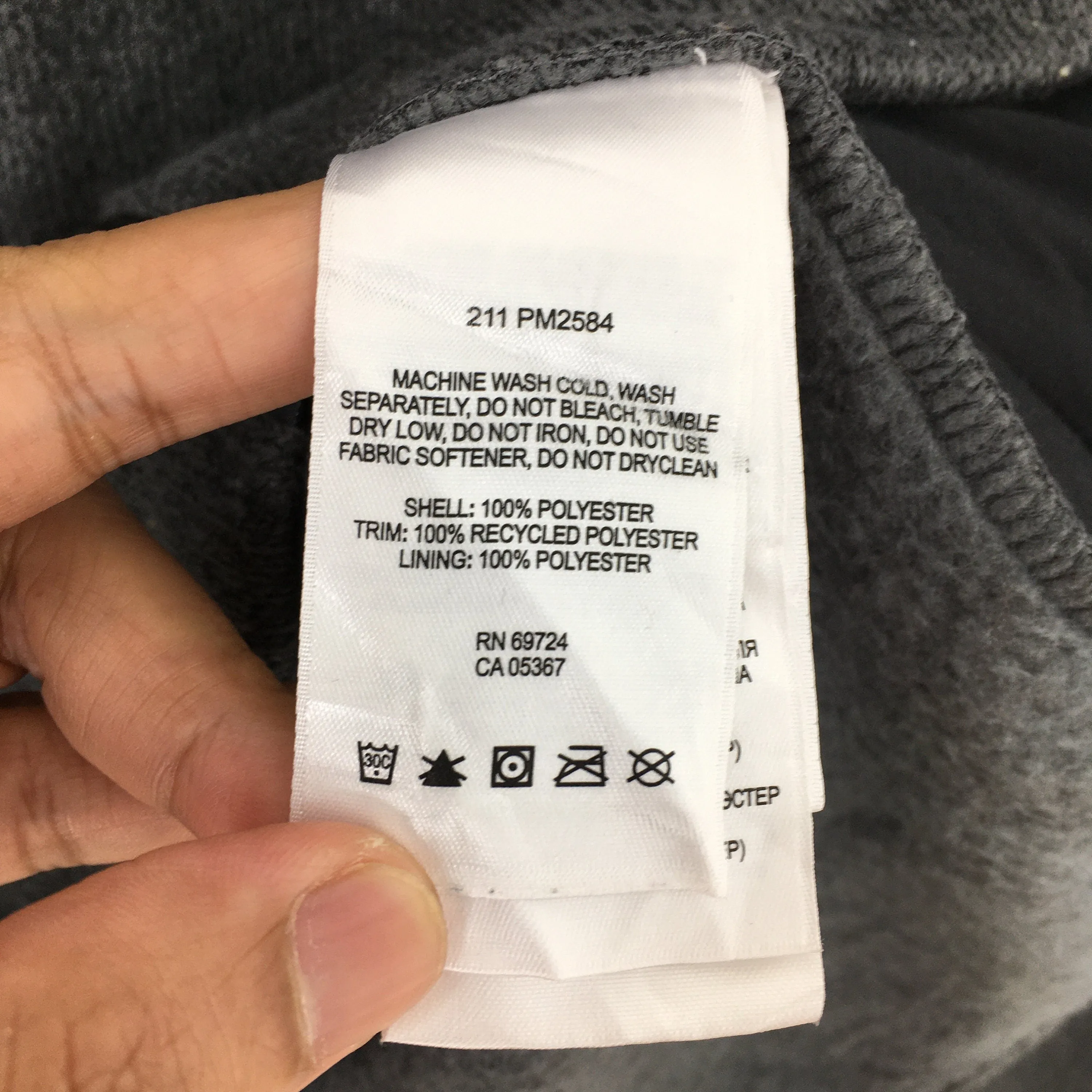 Columbia Fleece Gray Zipper Sweater XLarge