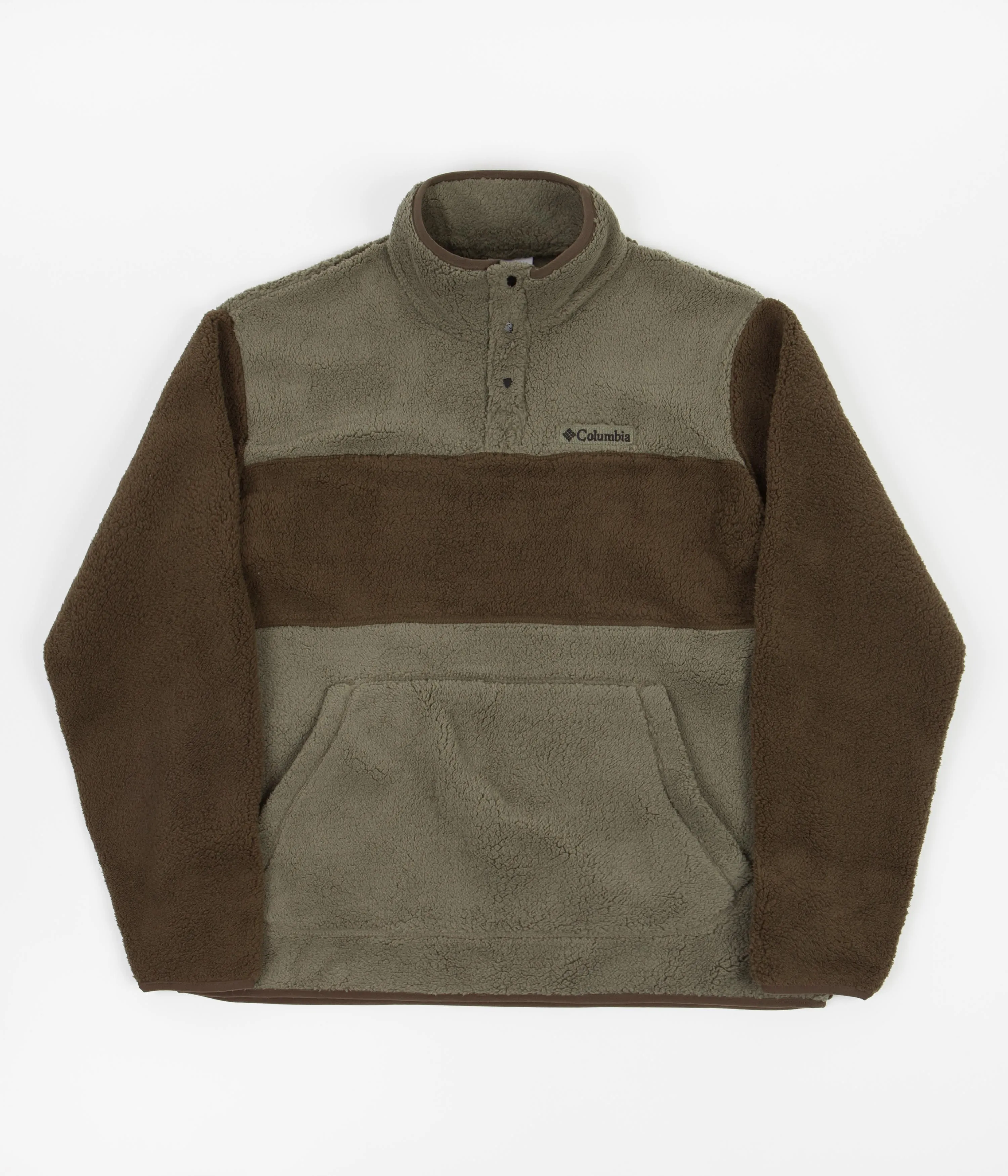 Columbia Rugged Ridge II Sherpa 1/2 Snap Fleece - Stone Green / Olive Green
