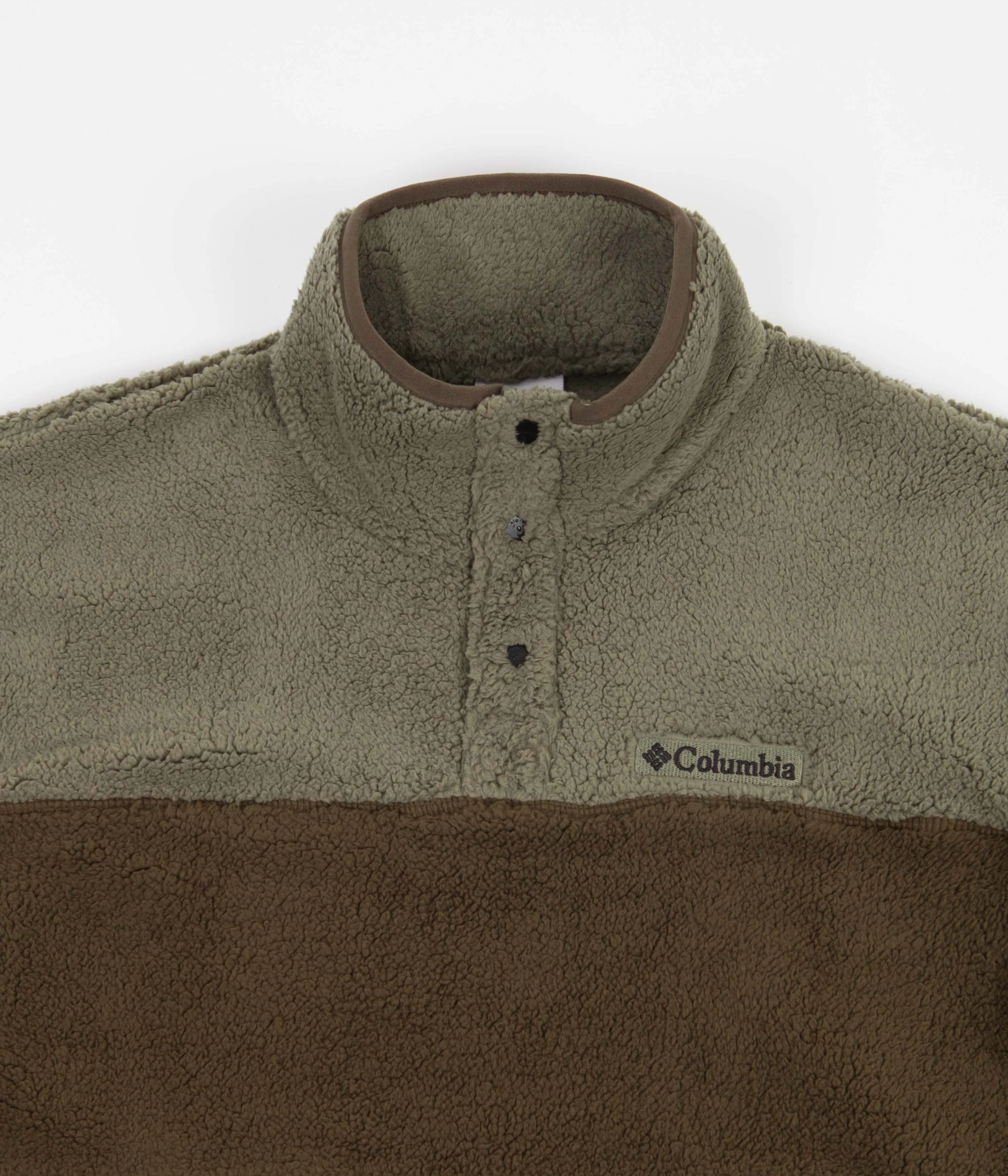 Columbia Rugged Ridge II Sherpa 1/2 Snap Fleece - Stone Green / Olive Green