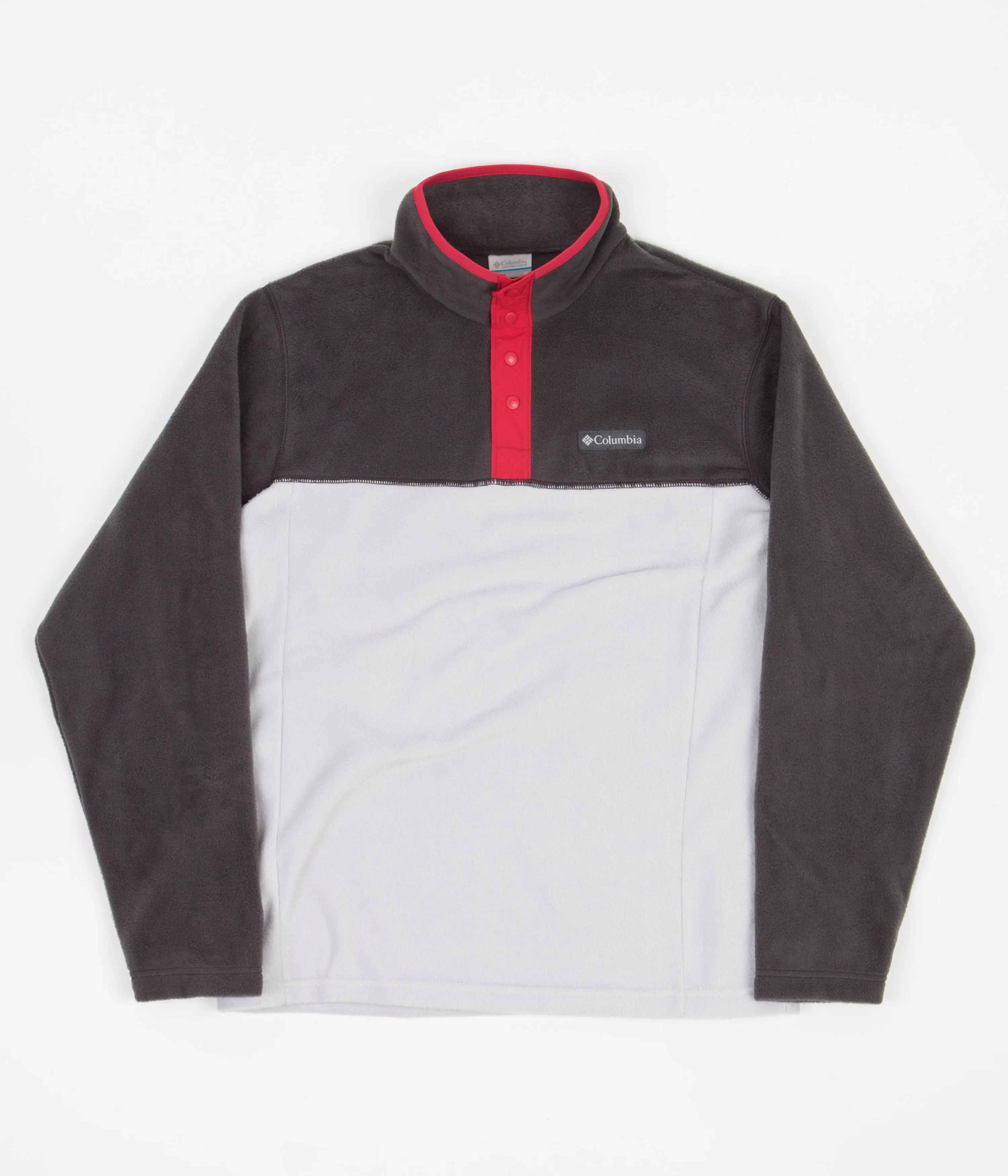 Columbia Steens Mountain 1/2 Snap Fleece - Nimbus Grey / Shark / Mountain Red