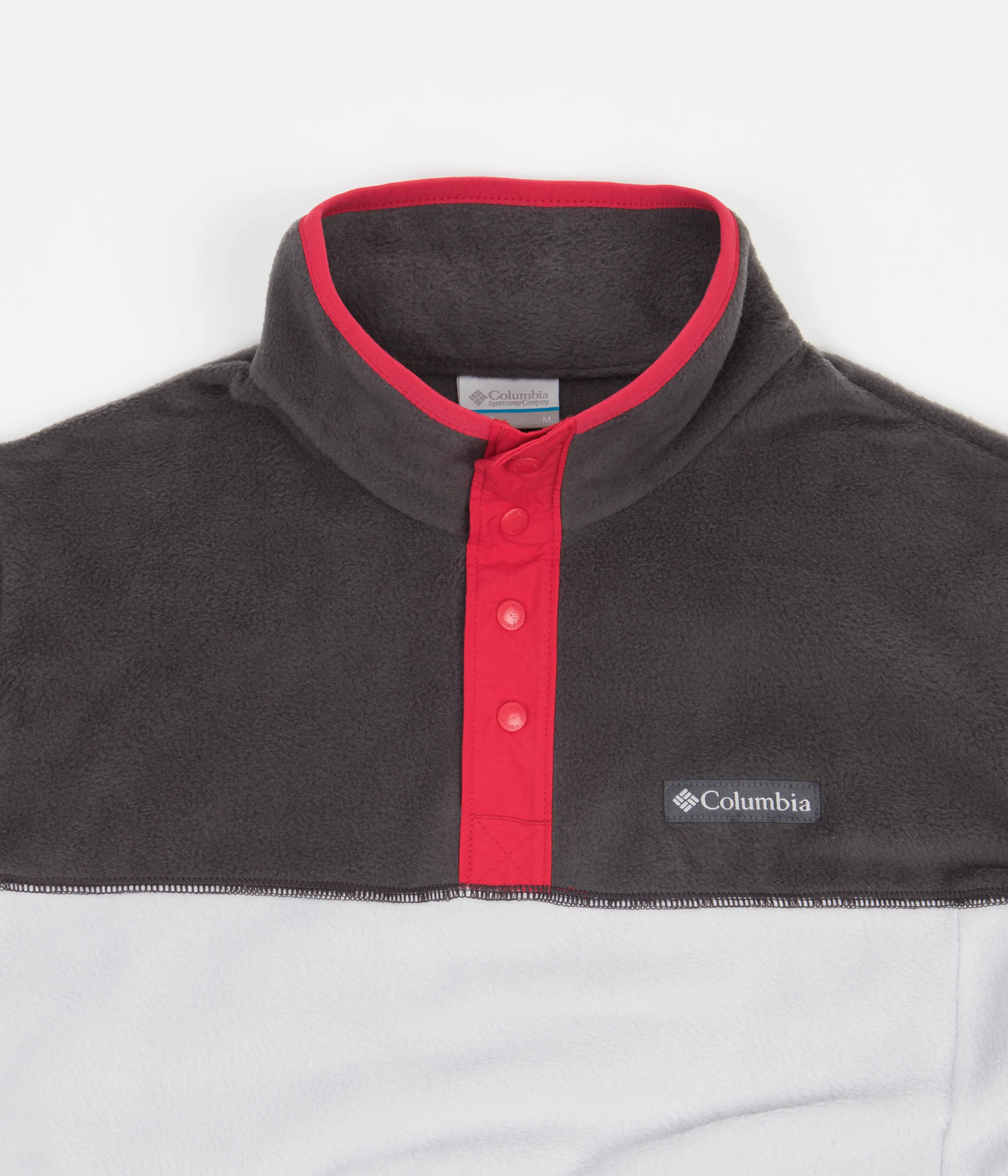 Columbia Steens Mountain 1/2 Snap Fleece - Nimbus Grey / Shark / Mountain Red