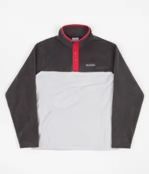 Columbia Steens Mountain 1/2 Snap Fleece - Nimbus Grey / Shark / Mountain Red
