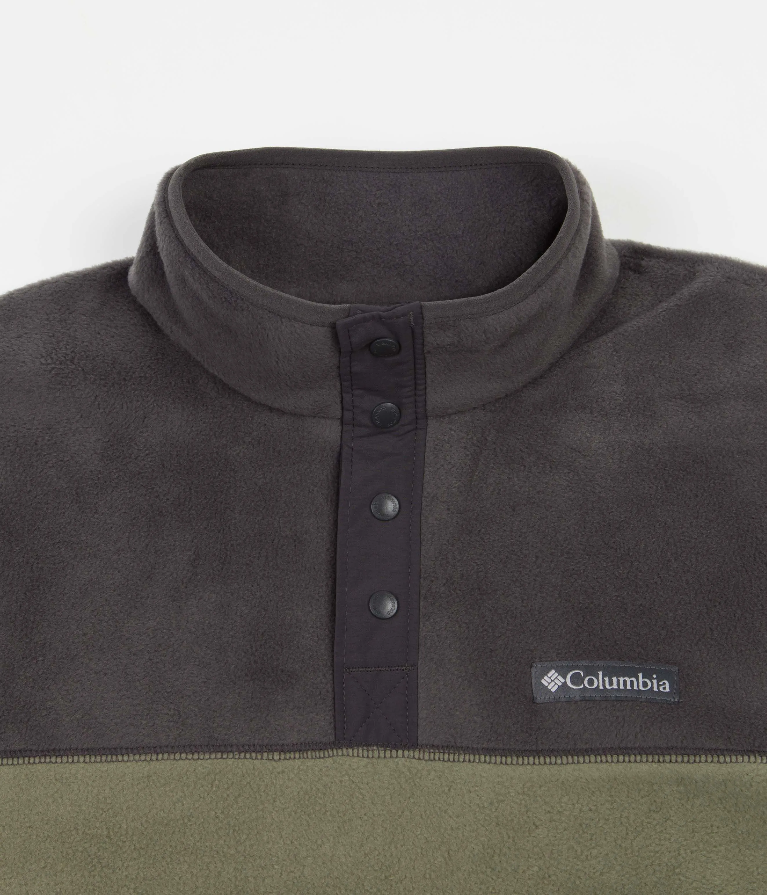 Columbia Steens Mountain 1/2 Snap Fleece - Stone Green / Shark