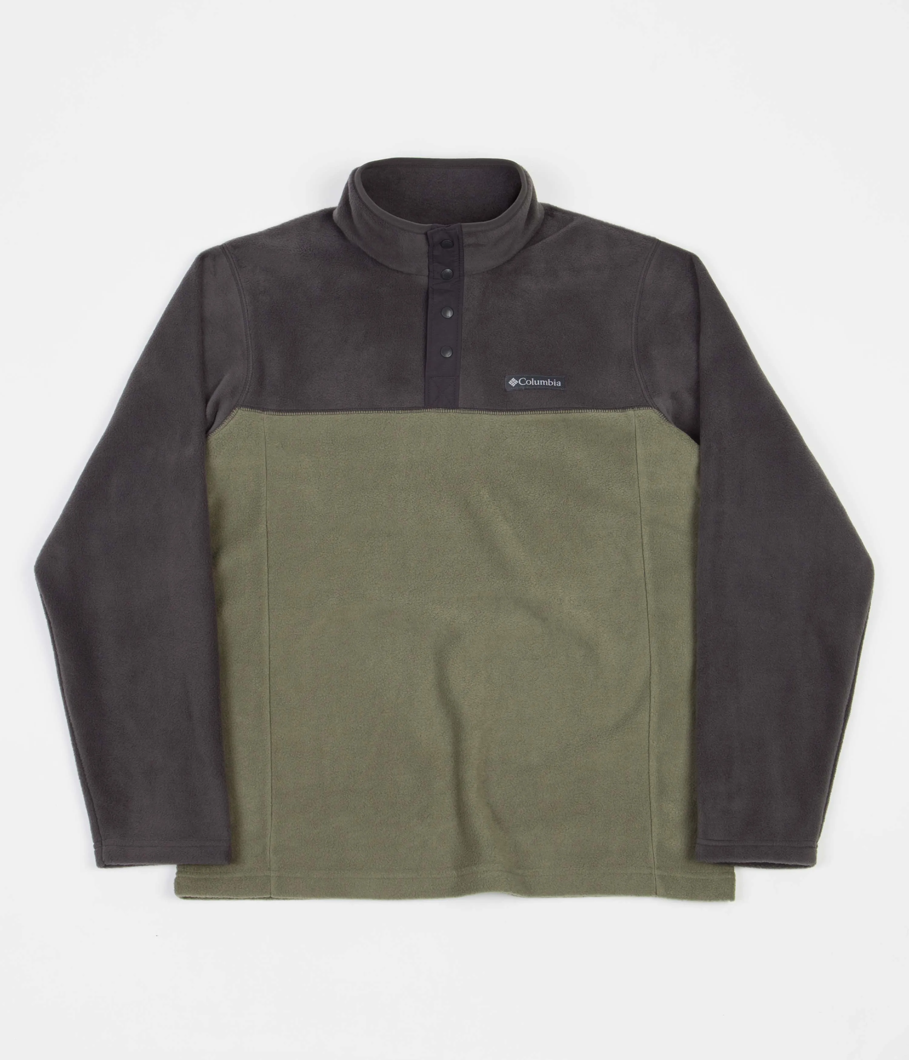 Columbia Steens Mountain 1/2 Snap Fleece - Stone Green / Shark