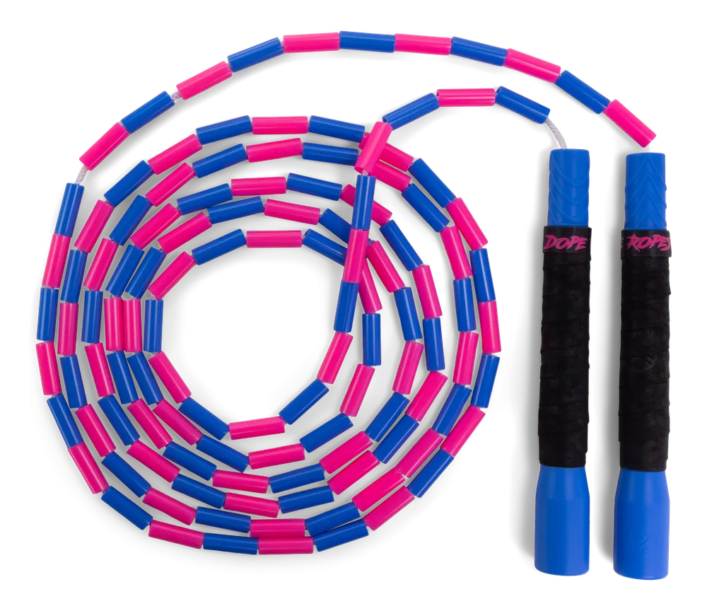 Dope Ropes Long Handle Beaded Jump Rope