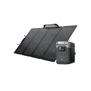 EcoFlow DELTA 2   220W Portable Solar Panel - Fast Charging, Solar Generator for Home Backup Power, Camping & RVs