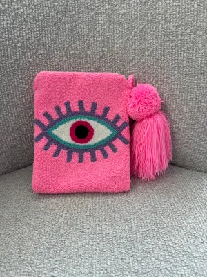 Evil Eye Cross Body Pink