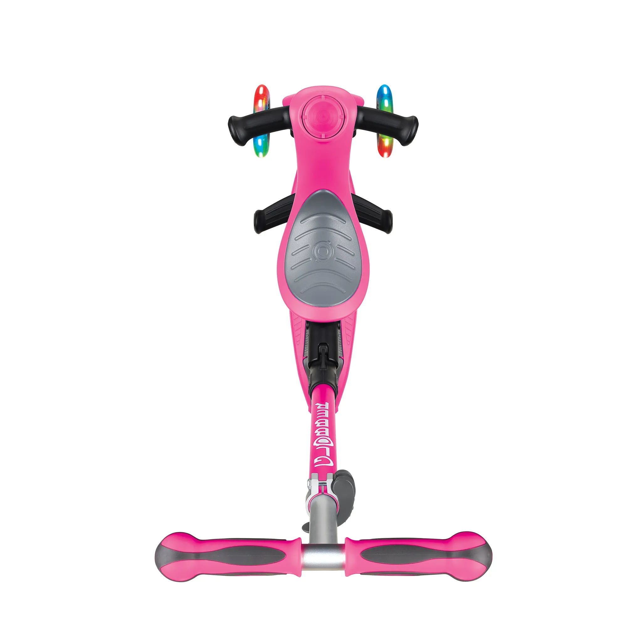 Globber Go Up Deluxe Lights Scooter - Deep Pink (15m - 9y)