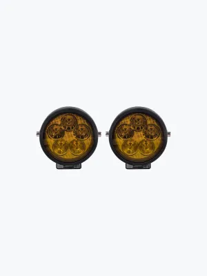 HJG 5 LED Cap Round Pair Foglight