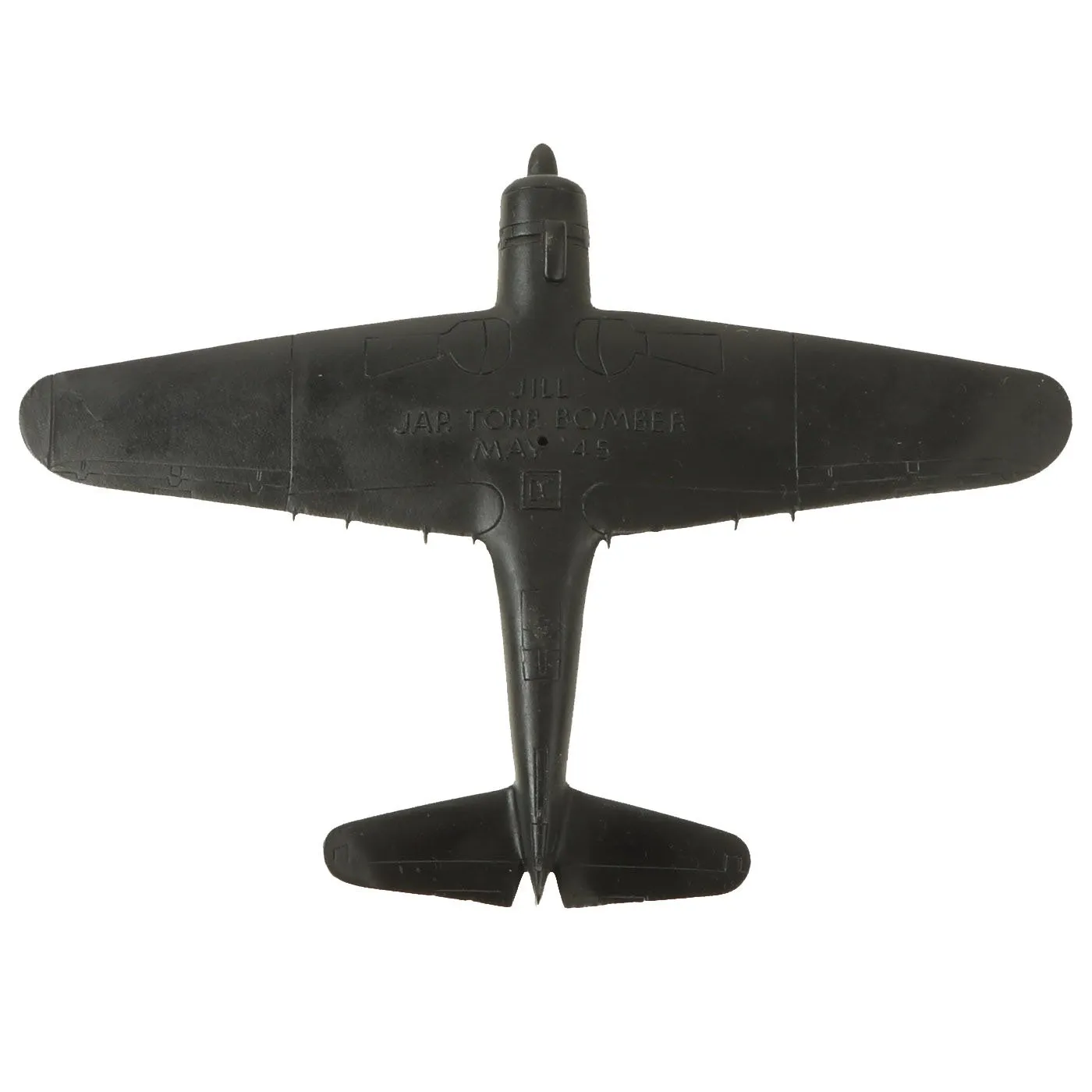 Original U.S. WWII 1945 Japanese Nakajima B6N "Jill" Night Fighter Recognition Model Airplane by Design Center