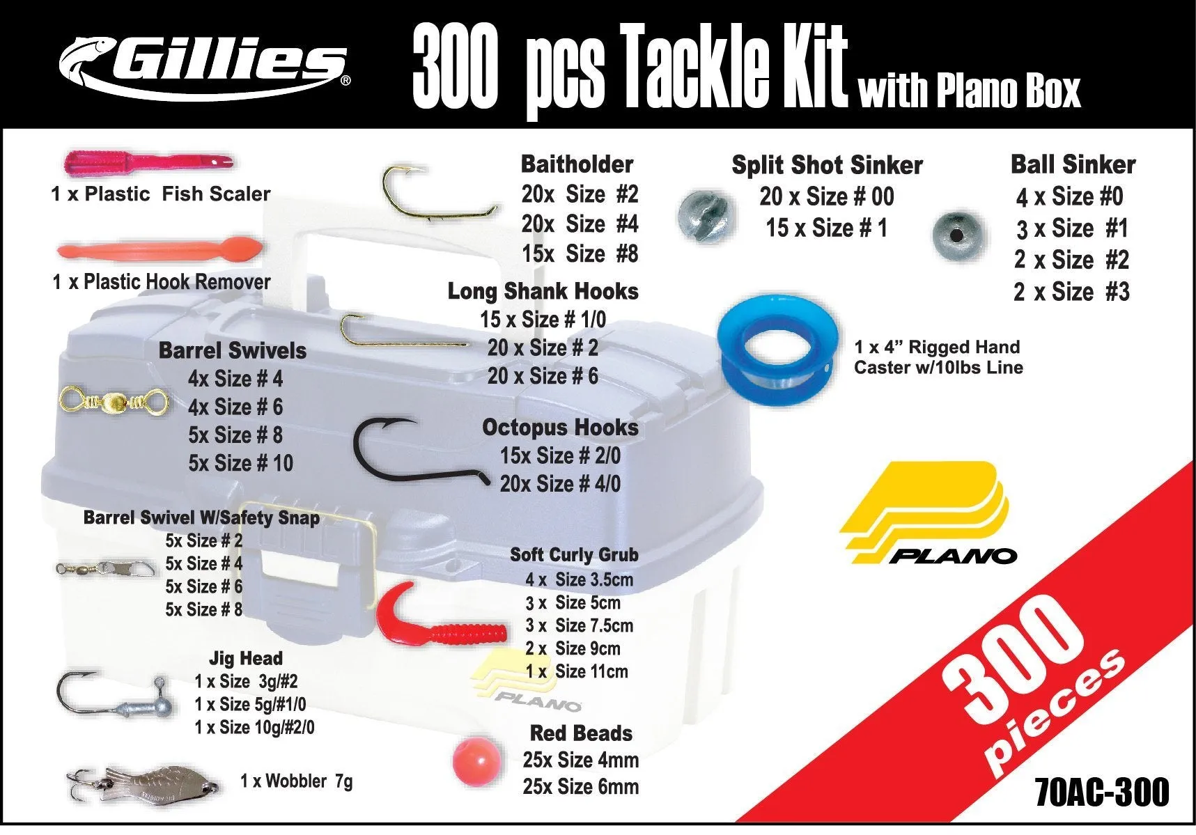 Plano 6101 Monster 300pce Tackle Kit