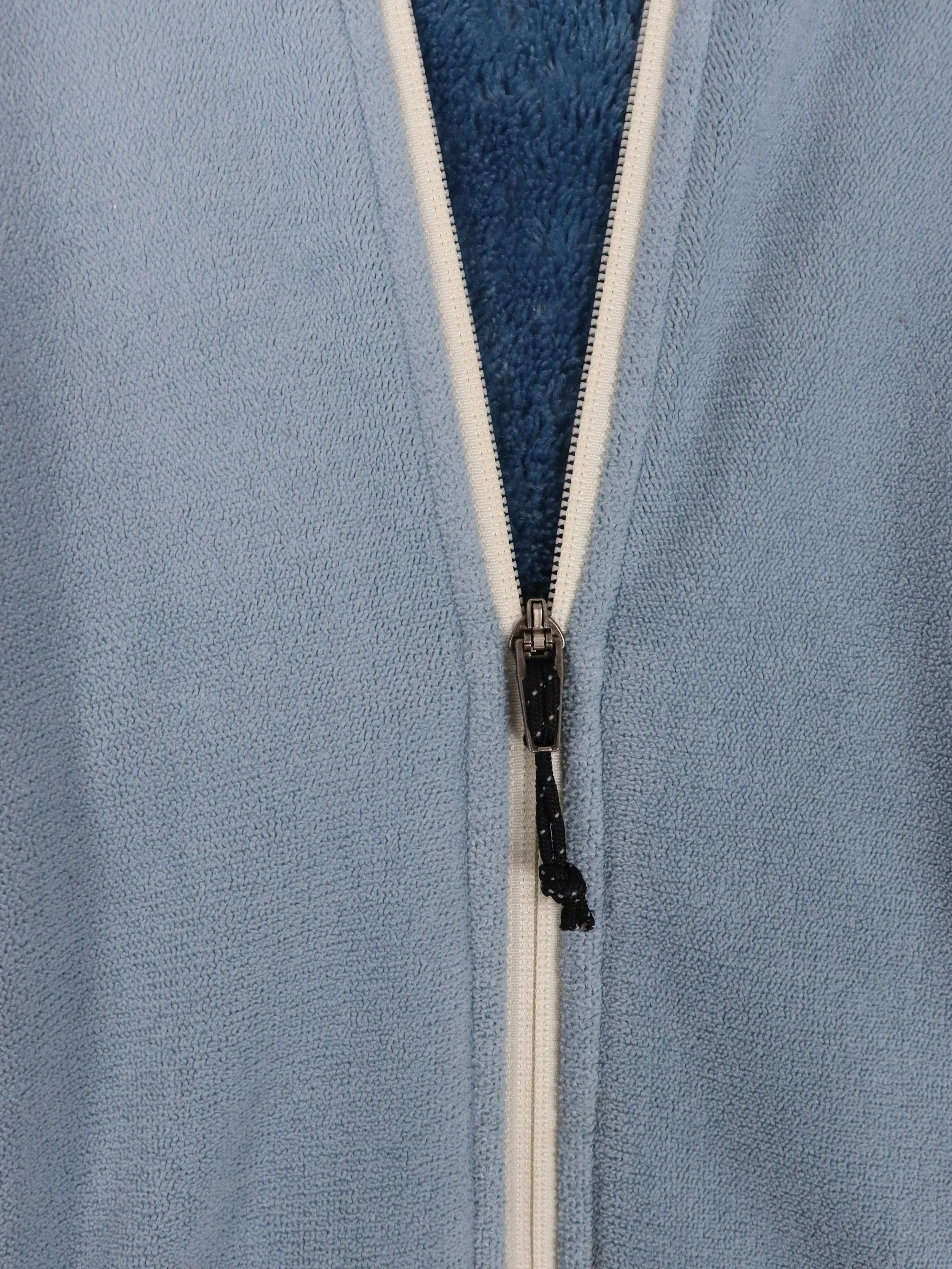 REI Sweater Womens Small Blue Fleece Lined Full Zip Outdoor