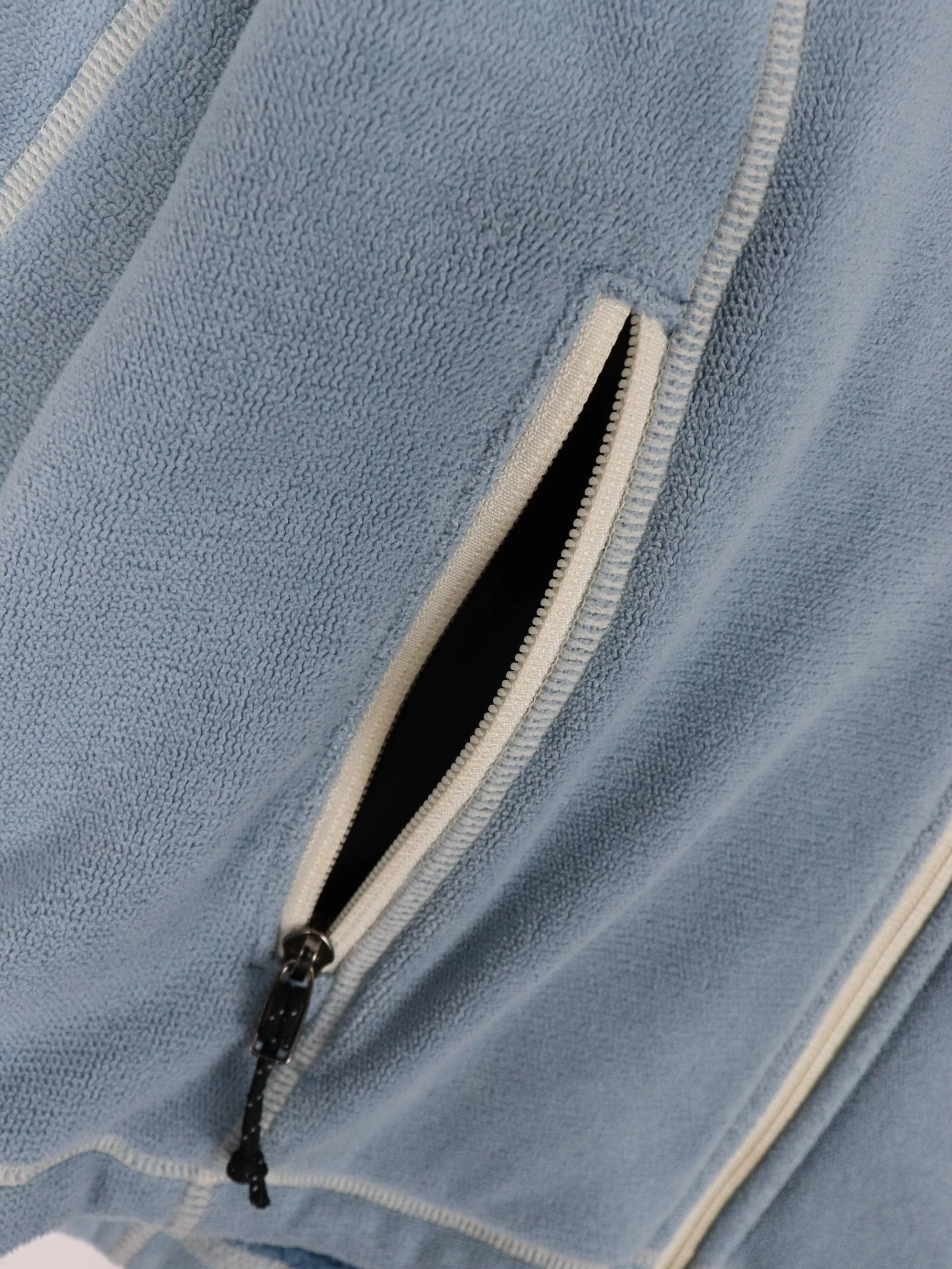 REI Sweater Womens Small Blue Fleece Lined Full Zip Outdoor