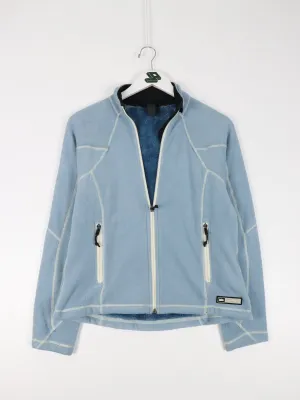 REI Sweater Womens Small Blue Fleece Lined Full Zip Outdoor