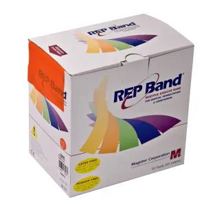 REP Band® Exercise Resistance Band, Orange, 4 Inch x 50 Yard, Light Resistance