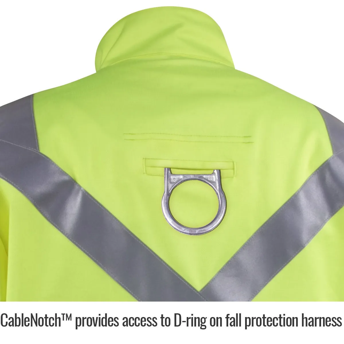 Revco Black Stallion 9oz Lime Safety Welding Jacket w/FR Reflective Tape (JF1012-LM)