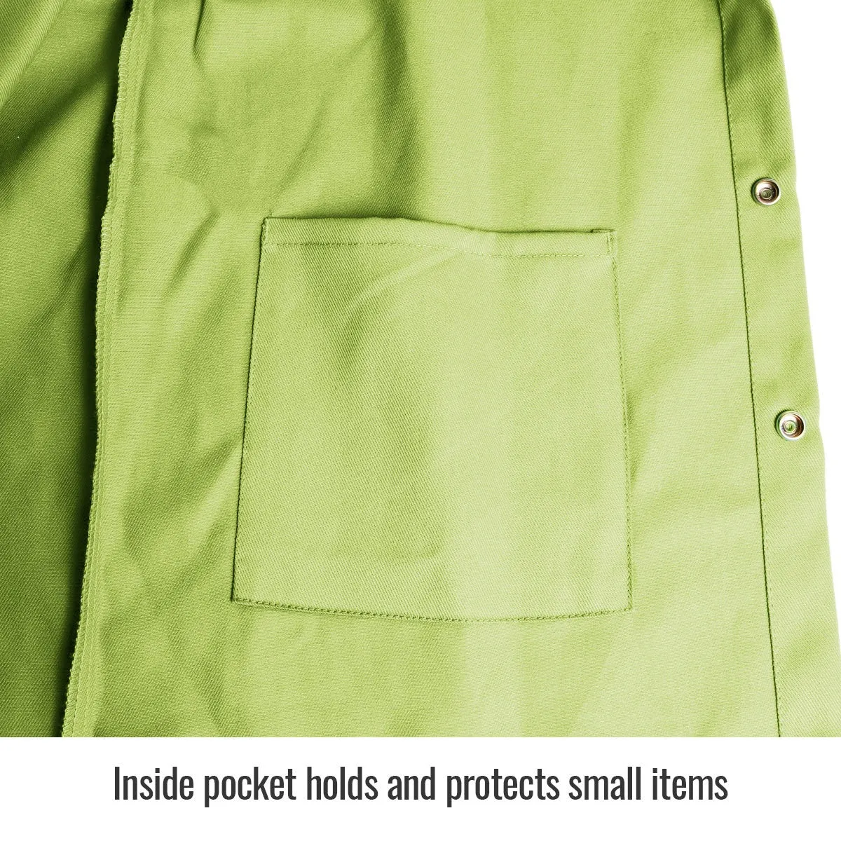 Revco Black Stallion 9oz Lime Safety Welding Jacket w/FR Reflective Tape (JF1012-LM)