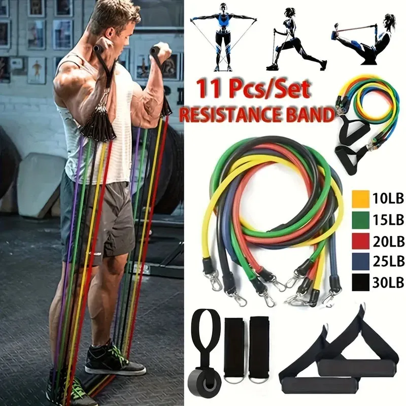 Sport Rubber Resistance Bands - Elastic Fitness Bands