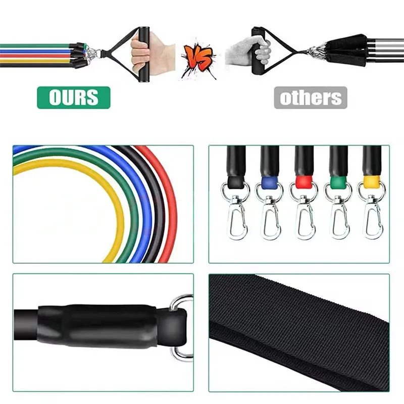 Sport Rubber Resistance Bands - Elastic Fitness Bands
