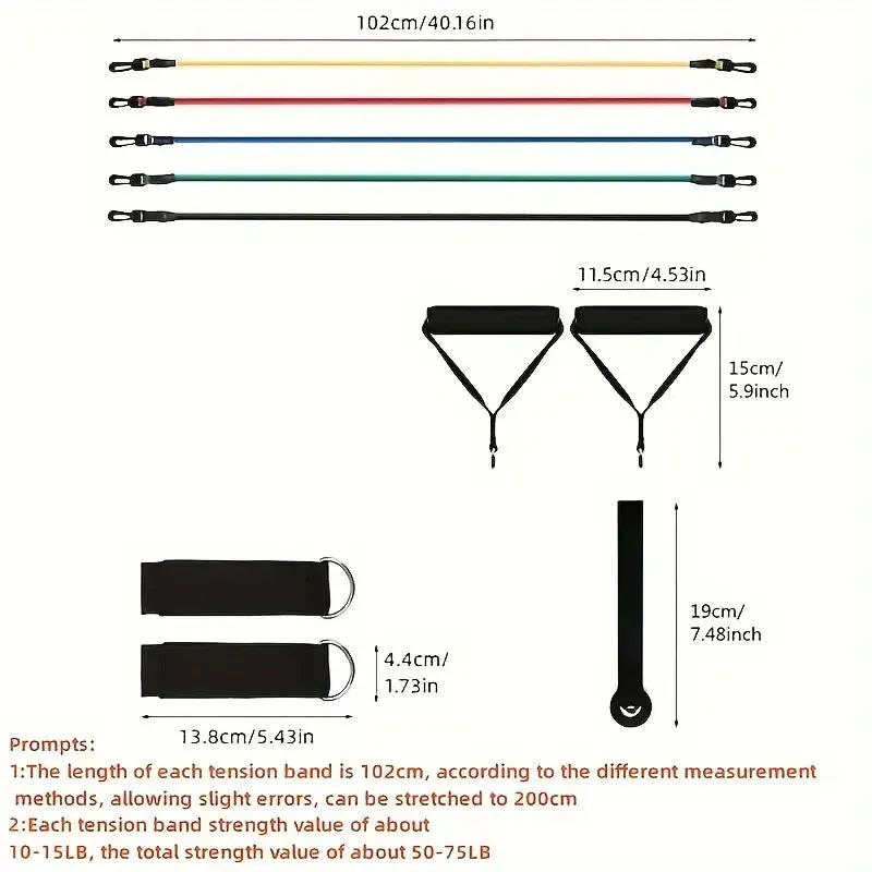 Sport Rubber Resistance Bands - Elastic Fitness Bands