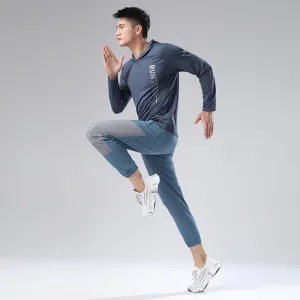 Sweat Wicking Shirt Men's Sweater Hooded Long-Sleeved T-shirt