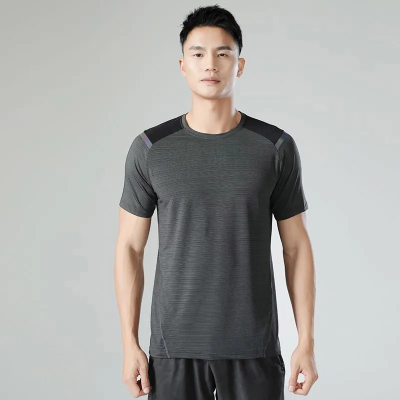 Sweat Wicking Shirt Sports T-shirt Men's Summer Sportswear round Neck Short Sleeve T-shirt