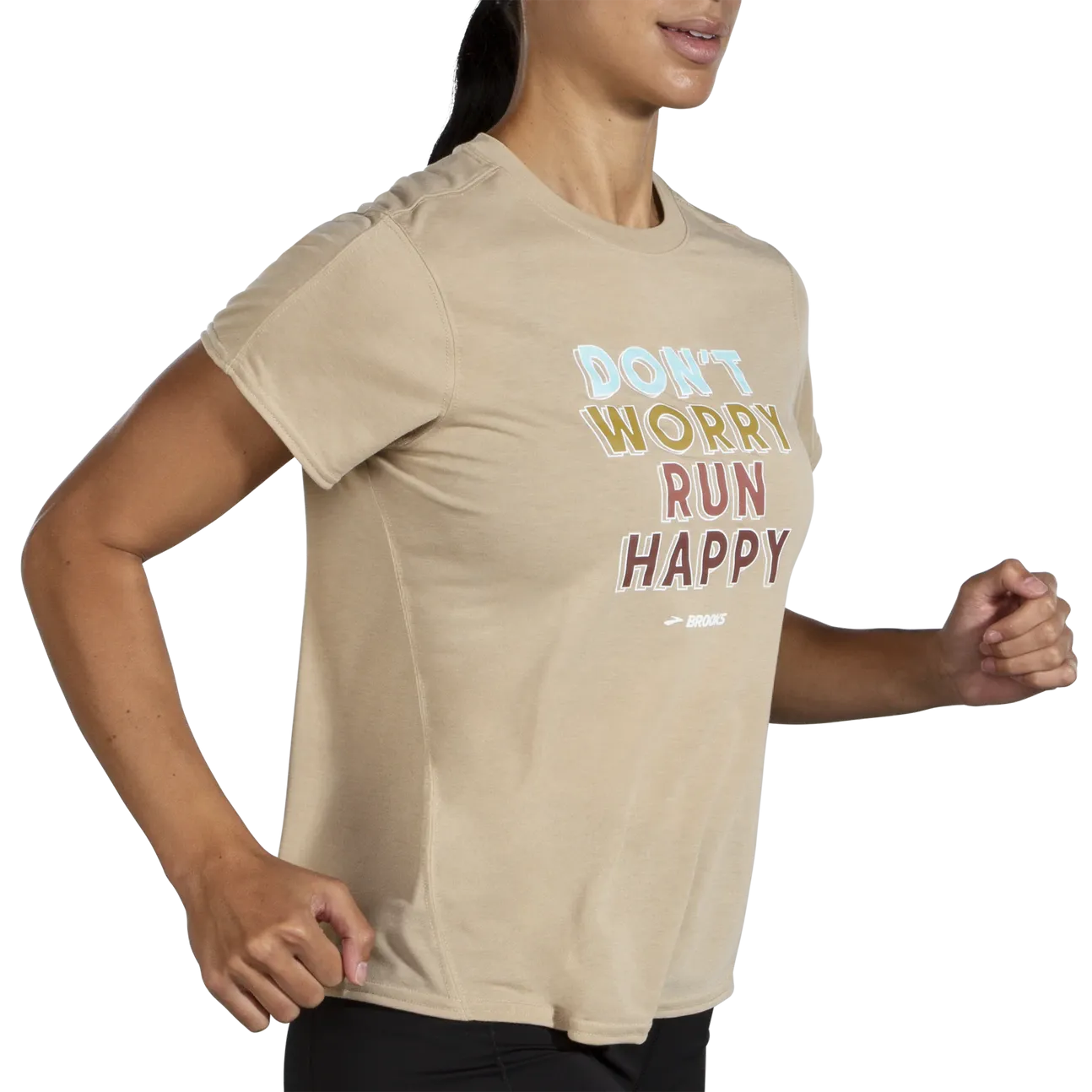 Women's Brooks Distance Graphic Short Sleeve - 221600-255