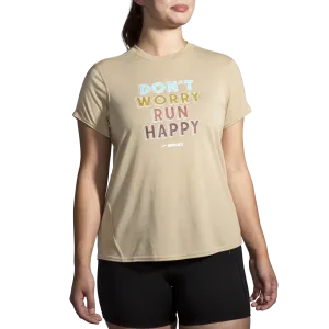 Women's Brooks Distance Graphic Short Sleeve - 221600-255